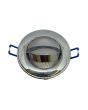 2x Portafaretto GU10/MR16 Rotondo Orientabile Ø85mm - Cromo Lucido