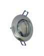 2x Portafaretto GU10/MR16 Rotondo Orientabile Ø85mm - Cromo Lucido