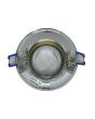 2x Portafaretto GU10/MR16 Rotondo Orientabile Ø85mm - Cromo Lucido