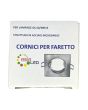 2x Portafaretto GU10/MR16 Quadrato Fisso 8.2x8.2cm - Nickel Satinato