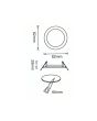 2x Portafaretto GU10/MR16 Quadrato Fisso 8.2x8.2cm - Nickel Satinato