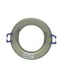 2x Portafaretto GU10/MR16 Tondo Fisso Ø80mm Esterno - Nickel Satinato