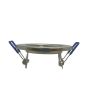 2x Portafaretto GU10/MR16 Tondo Fisso Ø80mm Esterno - Nickel Satinato