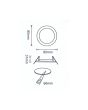 2x Portafaretto GU10/MR16 Tondo Fisso Ø80mm Esterno - Nickel Satinato