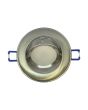 2x Portafaretto GU10/MR16 Rotondo Orientabile Ø85mm - Nickel Satinato