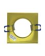 2x Portafaretto GU10/MR16 Quadrato Fisso 8.2x8.2cm - Oro Lucido
