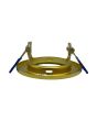 2x Portafaretto GU10/MR16 Rotondo Fisso Ø80mm Esterno - Oro Lucido