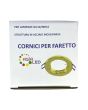 2x Portafaretto GU10/MR16 Rotondo Fisso Ø80mm Esterno - Oro Lucido