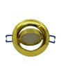 2x Portafaretto GU10/MR16 Rotondo Orientabile Ø85mm - Oro Lucido