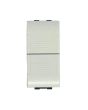 Pulsante Doppio 10A 250V TOT-827-B Compatibile Living Light N4036
