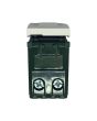 Pulsante Doppio 10A 250V TOT-622-B Compatibile Vimar Plana