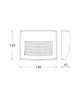 Segnapasso Lorenza 190 LED R7s CCT IP55 Grigio da Esterno - Fumagalli
