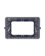 Supporto 3 Posti Compatibile Matix Trasparente Viola Fumé Tot Electric