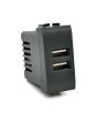 Presa USB Doppia 2A TOT-821-N Compatibile Living International