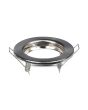 Portafaretto Incasso GU10/MR16 Ø80mm Nichel Satinato Prezzo al Pezzo