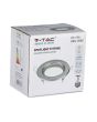 Portafaretto Incasso GU10/MR16 Ø80mm Nichel Satinato Prezzo al Pezzo
