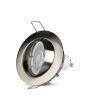 Portafaretto LED Orientabile Incasso Ø82mm Nichel Satinato GU10/MR16