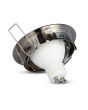 Portafaretto LED Orientabile Incasso Ø82mm Nichel Satinato GU10/MR16