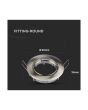 Portafaretto LED Orientabile Incasso Ø82mm Nichel Satinato GU10/MR16