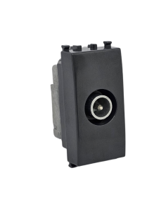 Presa TV Passante Compatibile Vimar Plana Antracite - Tot Electric