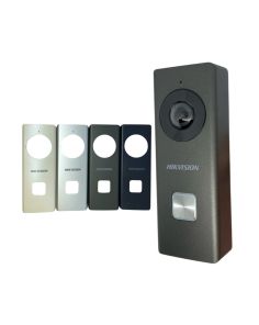 Videocitofono WI-FI IR esterno 2 Mpx 180° + 4 Cover - HikVision