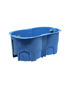Cassetta Modulare 3 Posti Blu Cartongesso 2xØ68 IP20 FG10253 - FAEG