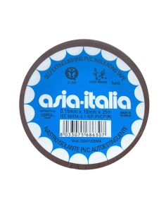 Nastro Isolante Autoestinguente Marrone PVC 0,15x19mm 25m