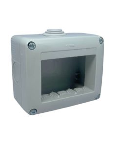 Contenitore 3 Moduli IP40 Parete Ø23 Sfondabili GW27003 - Gewiss