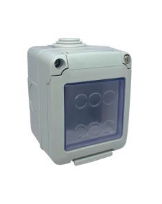 Contenitore Stagno 2 Moduli IP55 con Portella GW27042 - Gewiss