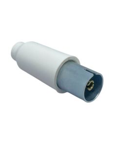 Presa TV Coassiale 9,5mm Cappuccio Corto 75 Ohm Bianca FG22012 - FAEG