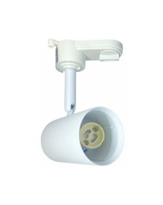 Portafaretto LED GU10 Ø53mm Bianco per Binario Trifase 