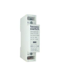 Contattore Modulare 20A 230V 2NA 1 Modulo DIN - Tecnoswitch