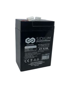 Batteria Ricaricabile al Piombo 6V 4,5Ah - Sidium