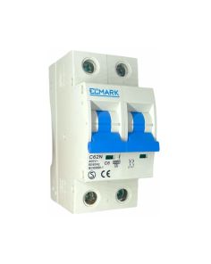Magnetotermico 2 Moduli 2P 6A 6kA Curva C - Elmark