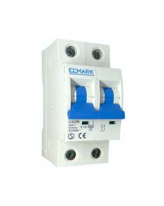 Magnetotermico 2 Moduli 2P 10A 6kA Curva C - Elmark