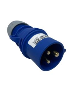 Spina Volante 2P+T 16A 220V IP44 Blu in Tecnopolimero - FAEG