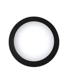 Plafoniera LED Umberta 2xE27 IP66 Nera Opale ⌀350mm - Fumagalli
