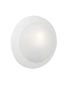 Plafoniera LED Umberta 2xE27 IP66 Bianca Opale ⌀350mm - Fumagalli