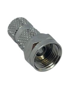 Connettore F Maschio in Ottone Nickelato Ø6 mm per RG59 - Corel