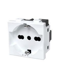 Presa Schuko Universale 16A 250V 2P+T Matix Bianco AM5440/16