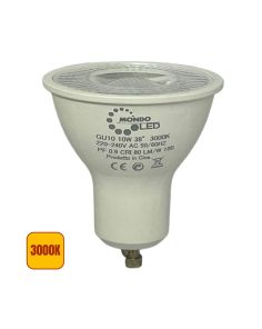 Lampadina LED GU10 10W 38° Fascio 1000Lm Luce Calda 3000K - Mondo LED