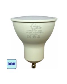 Lampadina LED GU10 7W 6000K 700lm 110° Luce Fredda SMD Classe A