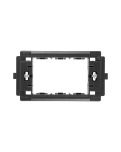 Supporto 3 Posti Originale Serie Gewiss GW24201 Nero - Gewiss