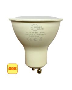 Lampadina LED GU10 7W SMD 4000K Opaca 110° - 700 Lumens