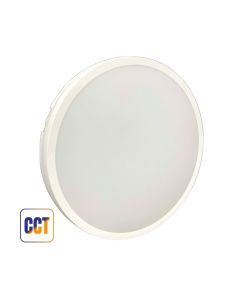 Plafoniera LED 50W Bianca "Lele" Ø380mm IP65 3CCT 5000lm - Mondo LED
