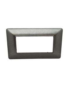 Placca 4 Posti Grigio Scuro Matix AM4804 Compatibile 504SA 8004-T-11