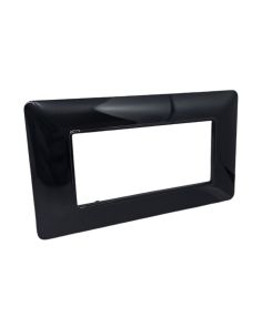 Placca 4 Posti Nera TOT-M8004-2 Compatibile Matix - Tot Electric