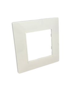 Placca 2 Posti Bianca M-6002-1 Compatibile Vimar Plana - Tot Electric