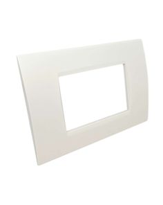 Placca 3 Posti Bianca Compatibile Living Light - Tot Electric