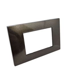 Placca 3 Posti Bronzo M-6003-7 Compatibile Vimar Plana - Tot Electric